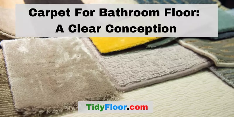 Carpet For Bathroom Floor:  A Clear Conception