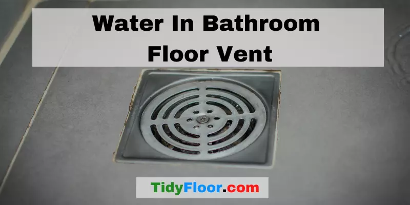 Water In Bathroom Floor Vent