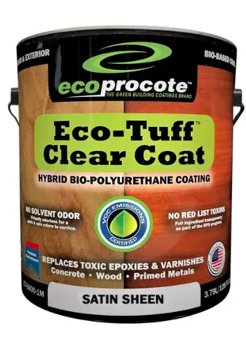 Eco-Tuff Clearcoat Bio-Polyurethane Concrete Best High Traffic Sealer