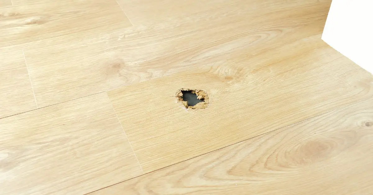 How To Fix Hole In Wood Floor